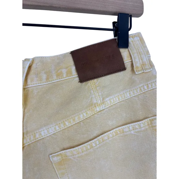 Free People We The Free Montana Bermuda Shorts Butter Yellow Size 27 - Image 13