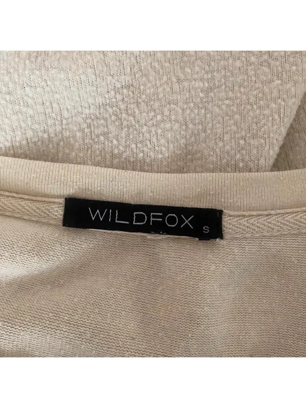 Wildfox More Sun Please Cream Sweatshirt Made in USA Size S - Image 3