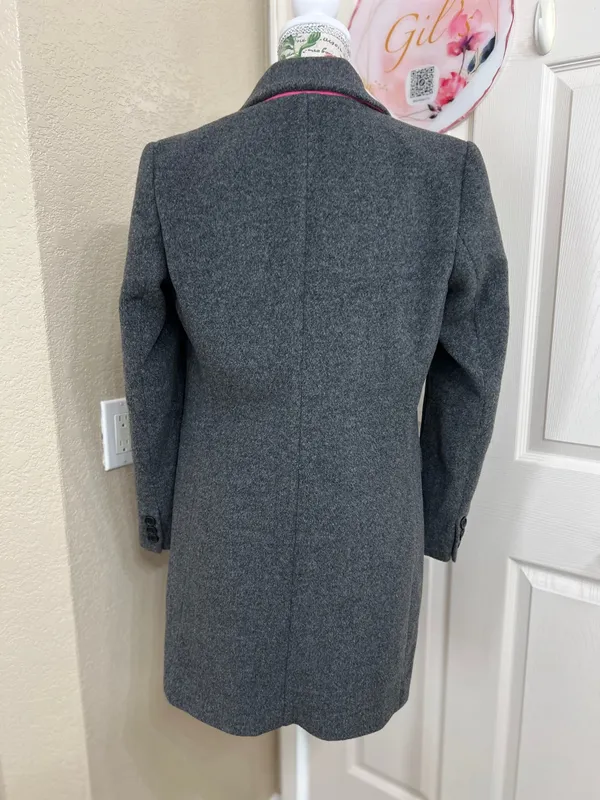 Riley & rae Classic Women's Gray Single-Button Coat - Image 3