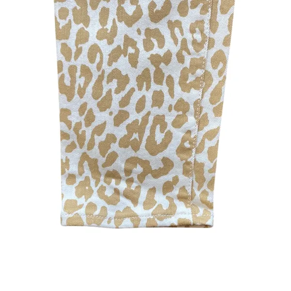 💎 J CREW Skinny Jean Womens Sz 28 Toothpick High Rise Tan Leopard Safari Jungle - Image 5