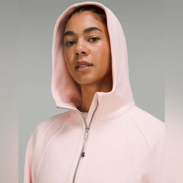 Lululemon Scuba Oversized Half Zip Hoodie Jacket Strawberry Milkshake Size XS S - Image 3