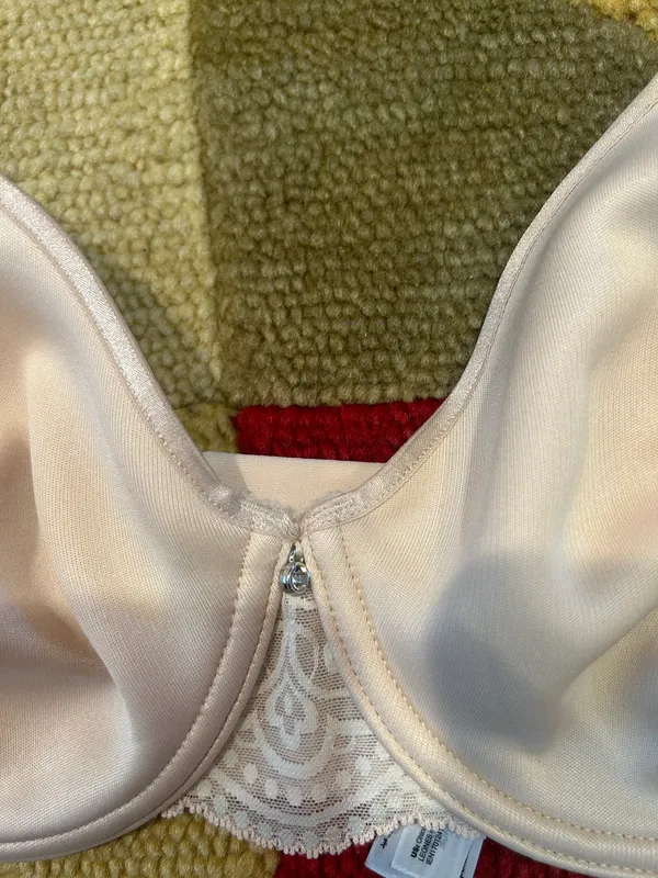 Soma NWOT Unlined Smooth Full Coverage Bra Light Beige Nude Lace Back Size 34C - Image 2