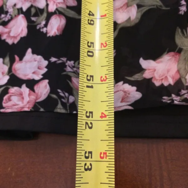 Lulu’s Radiant Look Black Floral Print Sleeveless Maxi Dress small - Image 3