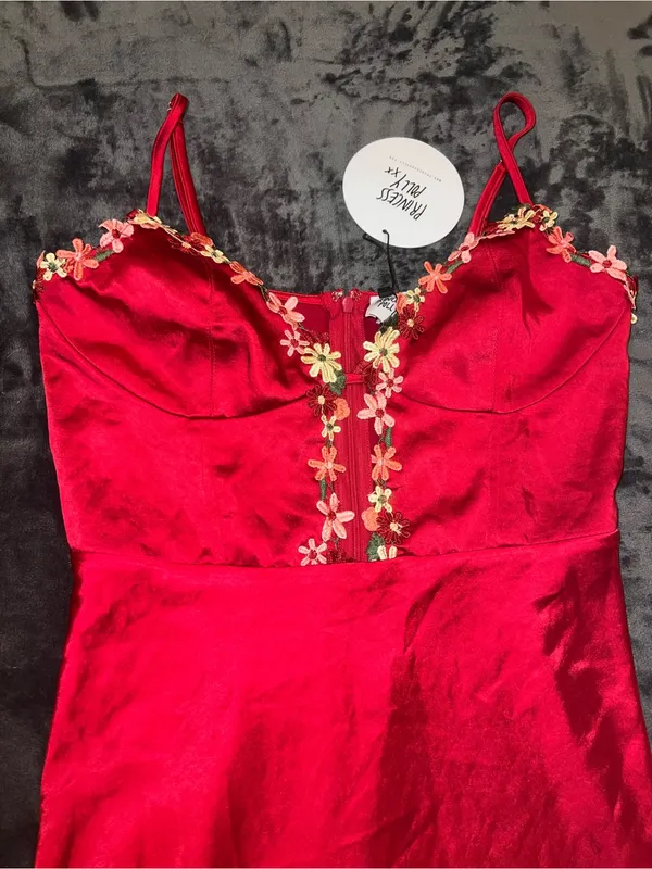Princess Polly Tamal Mini Dress in Burgundy Size 6 New with tag - Image 8