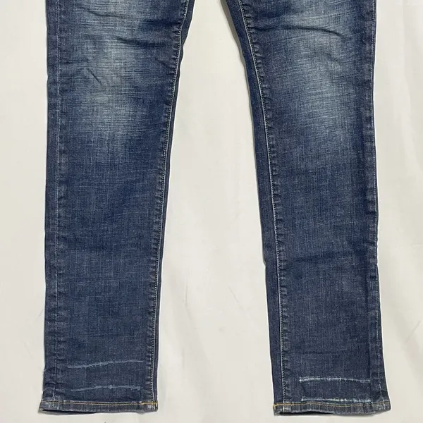 Pilcro the Letter Press Jeans Anthropolgie‎ Sz 29 Stet Selvege Blue Denim FLAW - Image 8