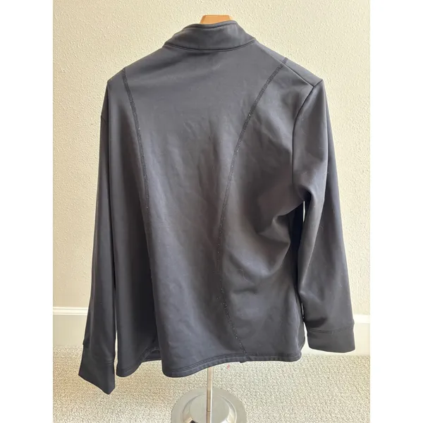 PGA Tour Full Zip Jacket Womens XL Black Performance‎ Golf Activewear - Image 6