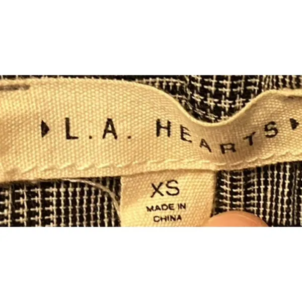L.A. Hearts Women’s Grey and White Plaid Lightweight Skirt Size XS - Image 2
