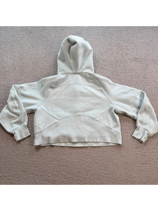 Lululemon Scuba Half Zip Hoodie XS/S Light Blue Cropped - Image 2