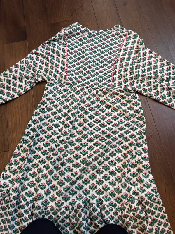 Boden Anita Jersey Midi Dress in Oriental Ivy Size 4 - Image 6