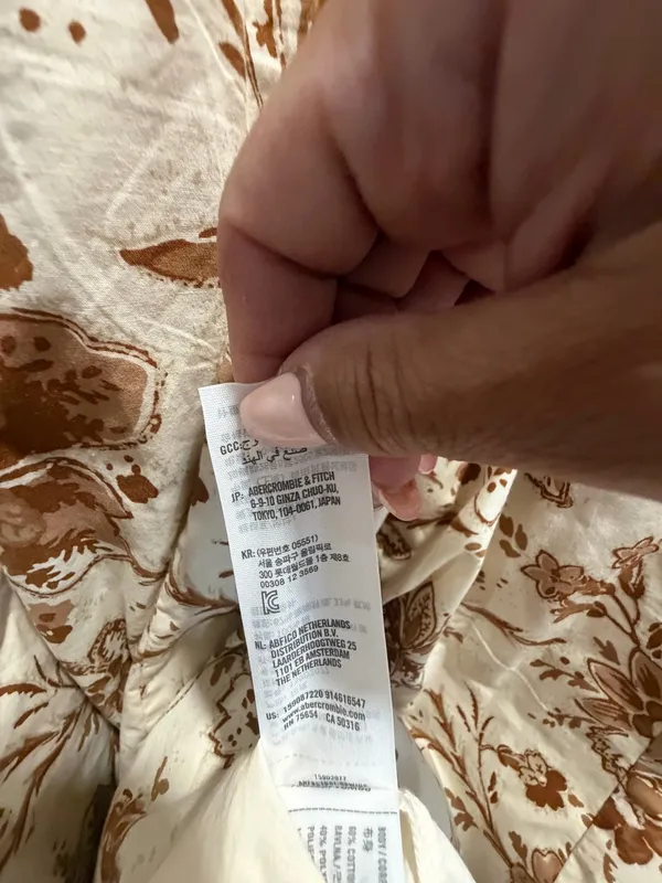 Abercrombie & Fitch Emerson Maxi dress poplin puff sleeve M - Image 4