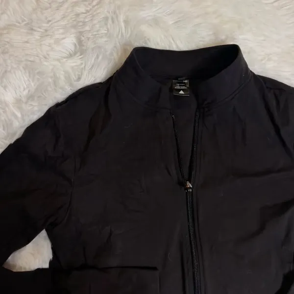 Balance Athletics Black Long Sleeve Jacket Zip Up Jacket size Large Cropped - Image 3