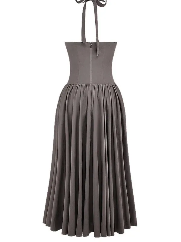 HOUSE OF CB 'Coquette' Smoke Halter Midi Dress /Size M-US(P) - Image 4