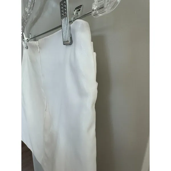 Kenzie + Francesca's White Faux Leather Mini Skirt Women's Sz S - Image 5