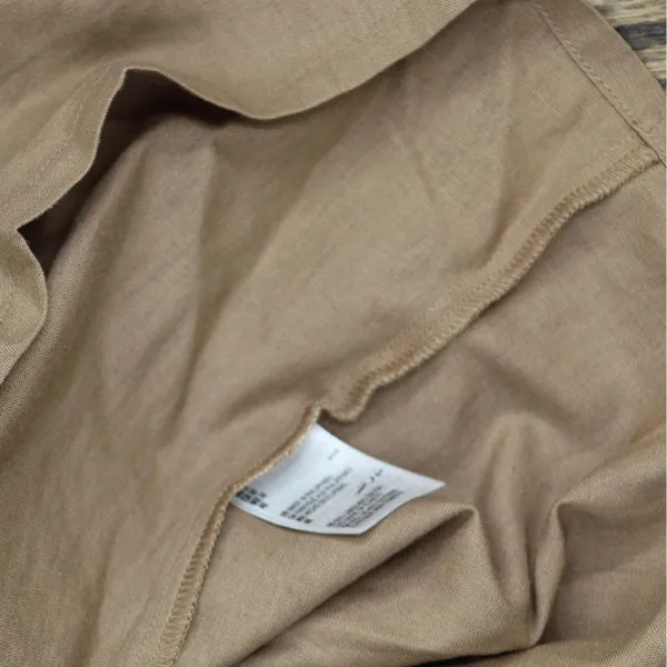 NWT State Of Day 2-Pc. Sleeveless Pajama Set Linen Blend Natural Umber Brown M - Image 11