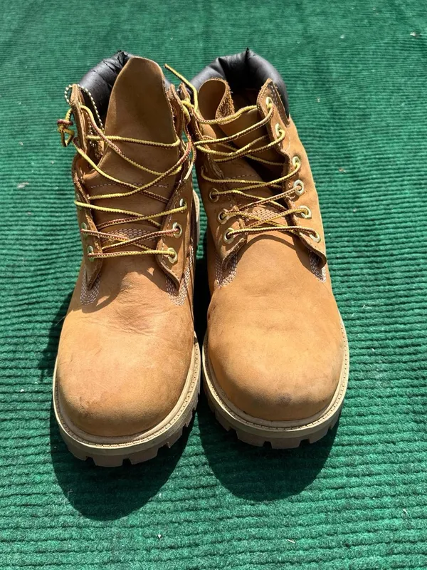 Timberland Kids Wheat Nubuck Tan Brown Ankle Boots - Image 3