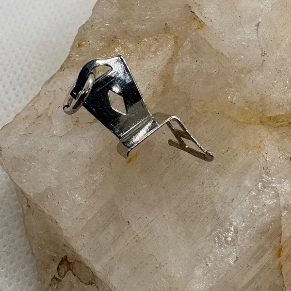 Vintage Sterling Silver Rocking Chair Charm Miniature 3D Furniture Pendant 0.66g - Image 2