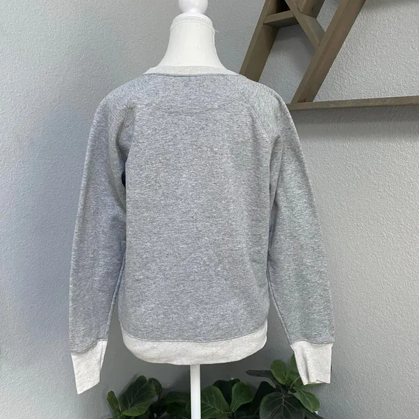 Champion Grey Pullover You'Re Peachy Embroidered Sweatshirt Activewear Sporty - Image 4
