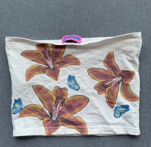 Edikted Flower Lily Tube Top - Image 2