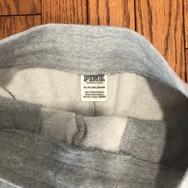 PINK Victoria's Secret Light Gray Athletic Shorts - Image 2