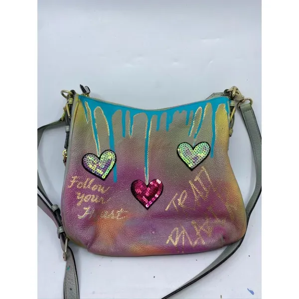 KATE Spade Customized Graffiti Blue Purple Yellow - Image 3