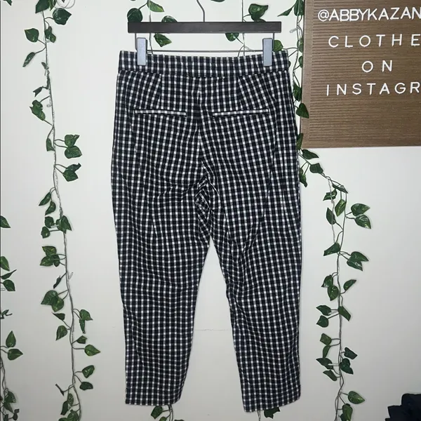 Hollister Plaid Stretchy Straight Leg Pants - Image 4