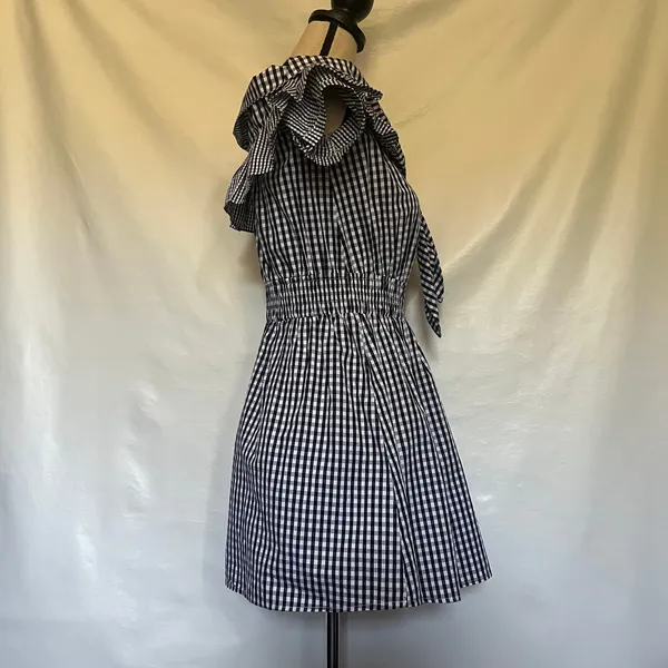 Her Entire Name Says Grace Gingham Dress Sz S Ruffle Cottage Coquette Prairie - Image 8