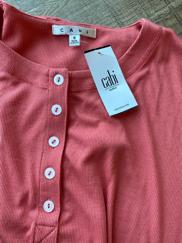 NWT Coral Henley Tee Shirt Top - Image 4