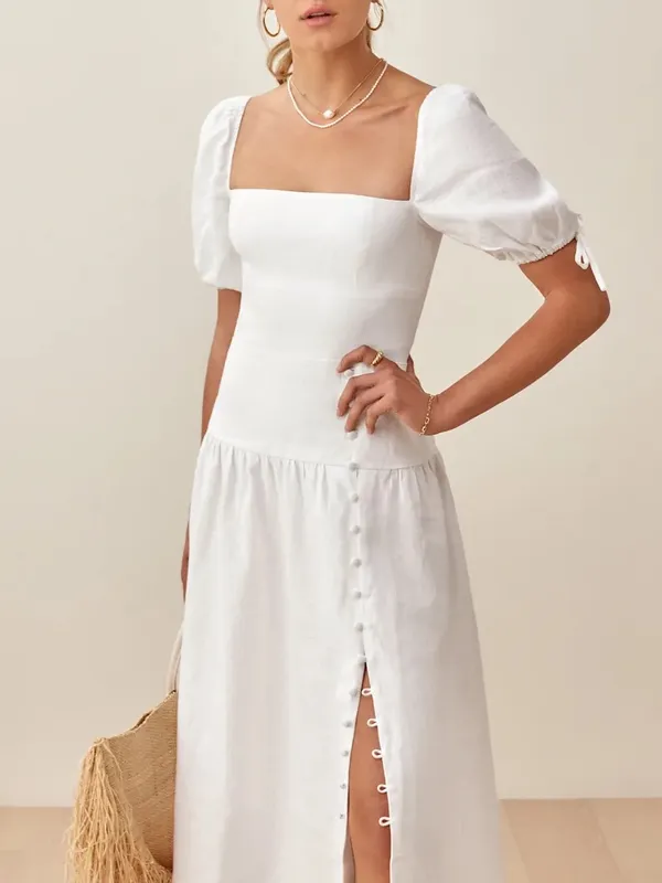 Reformation Melony Linen Dress Size 10 NWT - Image 2