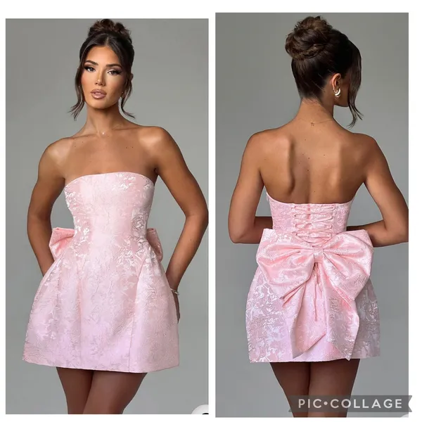Babyboo Elenora Mini Dress in Blush Size Large - Image 2