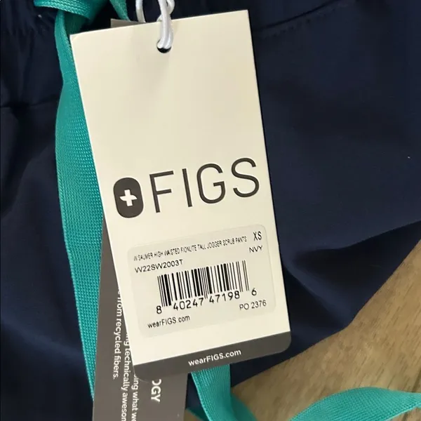 Figs Womens Saumer High Waisted Fionlite Jogger Scrub Pants, Navy, Size XS, NWT - Image 8