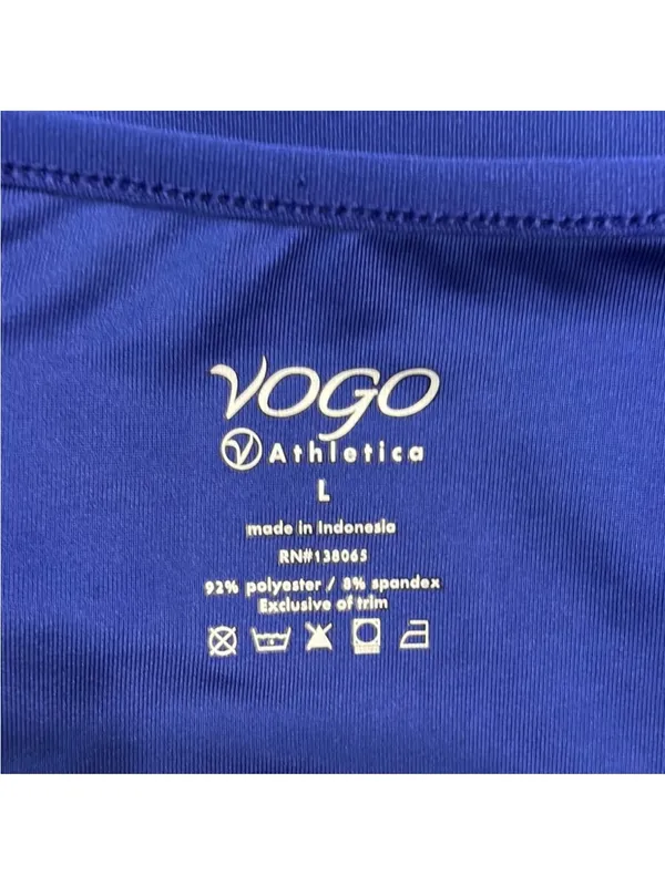 VOGO Athletica Royal Blue Long-Sleeve Performance Tee - Image 2
