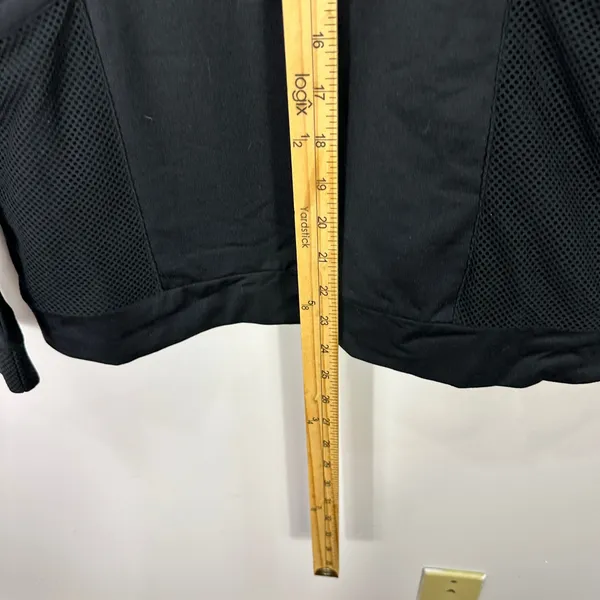 Fabletics Gigi Pullover Black Half‎ Zip Sweatshirt Mesh Pockets Athleisure XS - Image 5