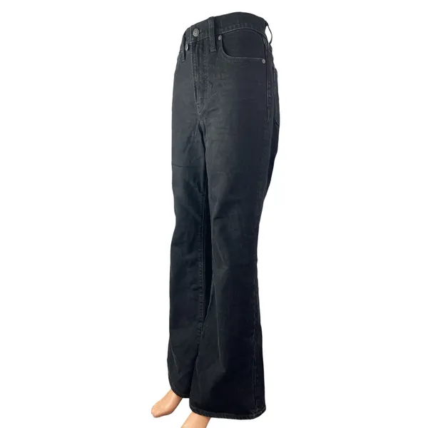 Madewell Women's Black High Waisted Bootcut Wide Leg Flare Denim Jeans Pants 27 - Image 2