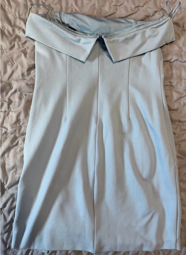 Altar'd State Blue Strapless Mini Dress - Image 2