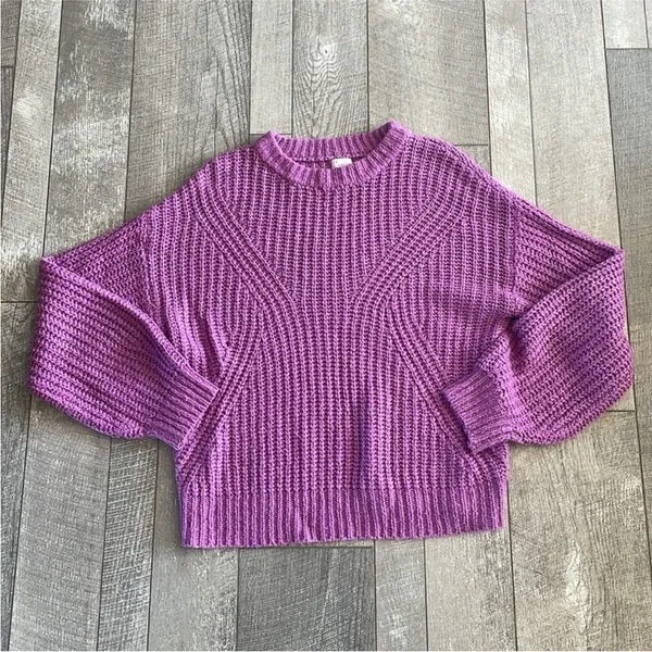 A New Days Size Medium Purple Crewneck Pullover Sweater - Image 6