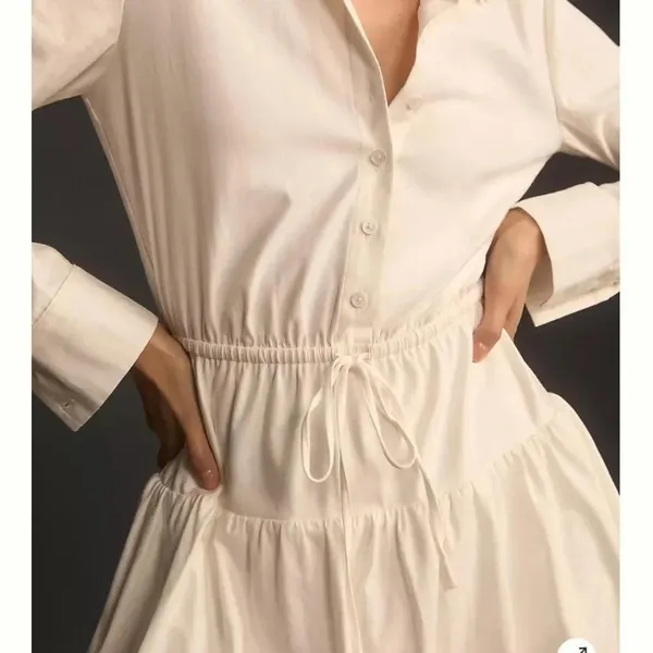 NWT Reformation MOIRA DRESS WHITE 10 $228 spring designer summer boho formal - Image 3