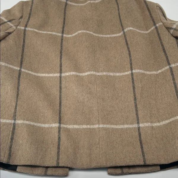 Zara Beige Wool  Jacket with Silver Hardware bust 34 length 20 - Image 14