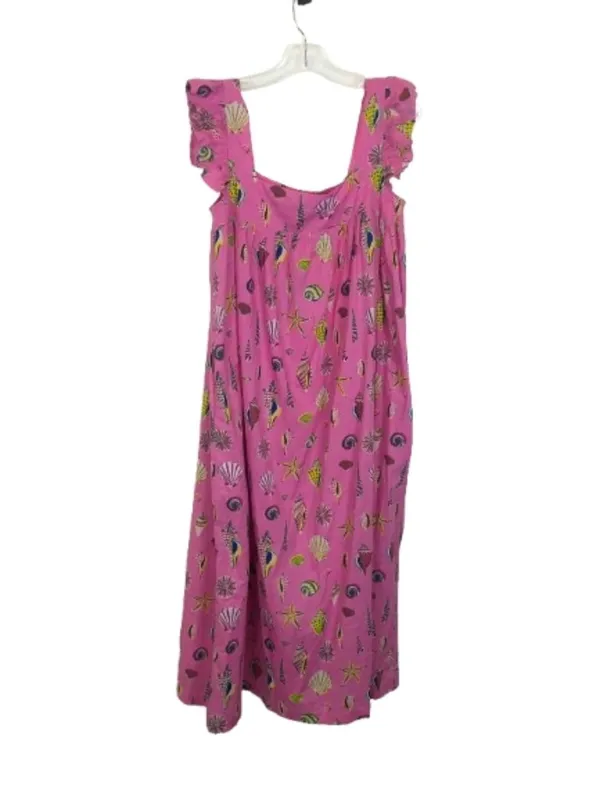 NWT Printfresh Size Medium 100% Organic Cotton Pink Beachcomber Shore Dress NEW - Image 2