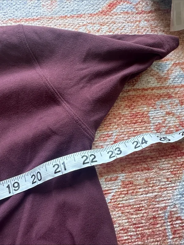 Lululemon maroon oversized short sleeve tshirt size 2 - Image 4