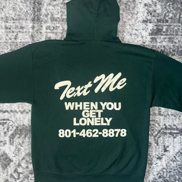 Lonely Ghost Text Me When You Get Lonely Hoodie - Image 3