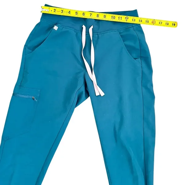 FIGS Zamora High-Rise Jogger Scrub Pant Caribbean Blue size XS/P - Image 3