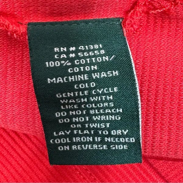 Lauren Ralph Lauren‎ Ribbed Boat Neck Short Sleeve Top Coral Orange Medium - Image 10