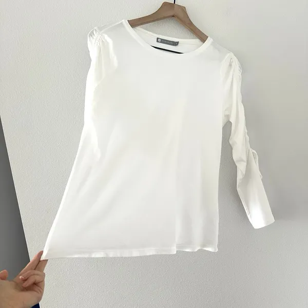 100% Cotton Tie Bell Sleeve Top InCashmere S Whimsy Fairy Ren Faire Boho Cottage - Image 4