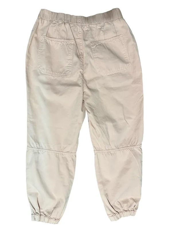 Free People Women’s Size S Blush Pink Cropped Button Front Jogger Pants - Image 3