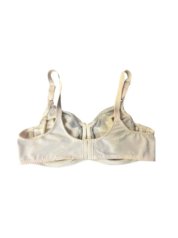 Full Coverage Bali Nude Bra Womens 38C Used Lace Mesh Underwire 0180 - Image 5