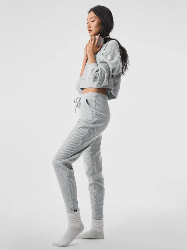ALO Yoga Women Grey Muse Hoodie Size XS - Image 5
