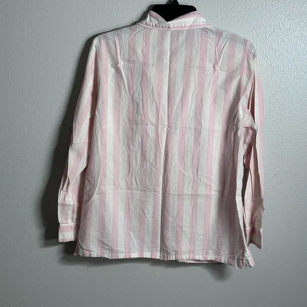 Victoria’s secret Women stripe pink/white pajama shirt top size‎ XS - Image 7