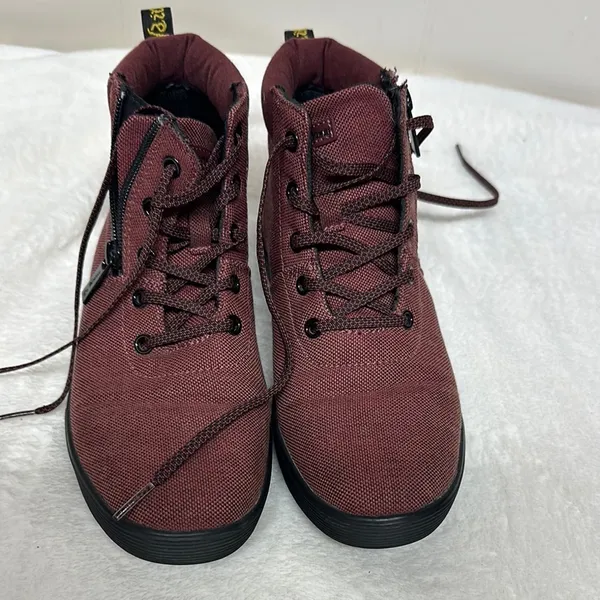 Dr. Martens Women's Shoes Red 7M Maegley Soft Wair Lace Up AW004 Boots - Image 2