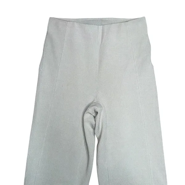 Lululemon Groove Super High Rise Flared Pants‎ Womens 2 Sage Green Ribbed Nulu - Image 2