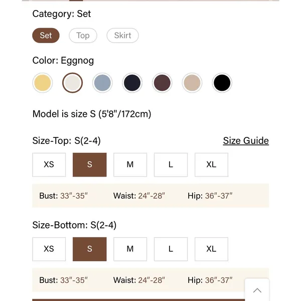 OGL Linen 2Pcs Boatneck Waist-Defined Top & Maxi Flared Skirt Small - Image 7